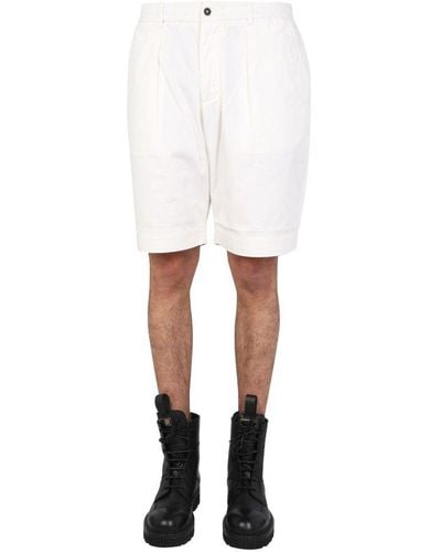 Universal Works Regular Fit Bermuda Shorts - White