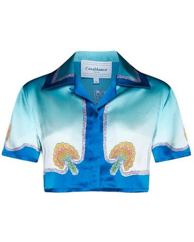 Casablancabrand Coquillage Colore Shirt - Blue