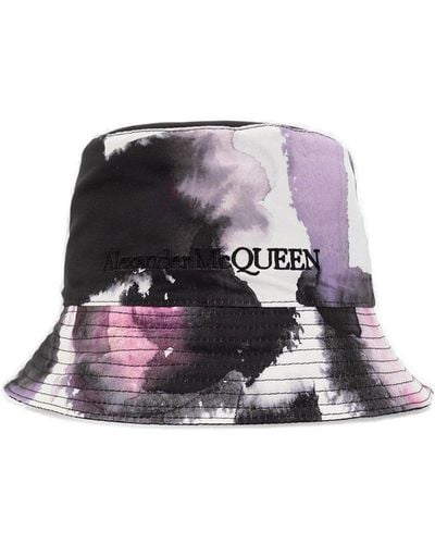Alexander McQueen Graffiti Printed Bucket Hat - Multicolor