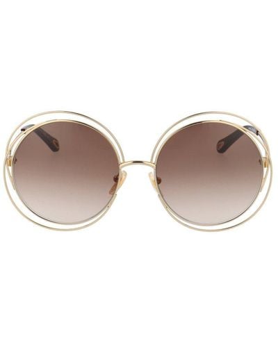 Chloé Round Frame Sunglasses - Brown