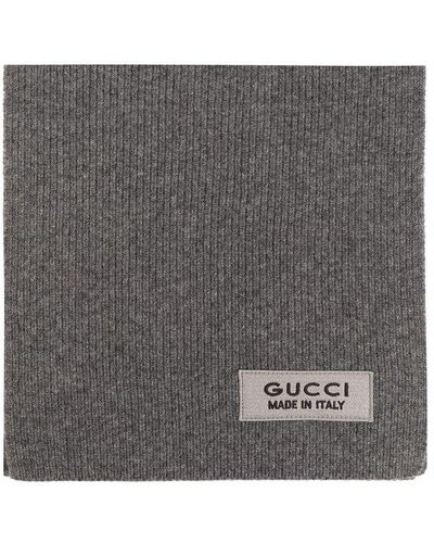 Gucci Wool Scarf, - Grey