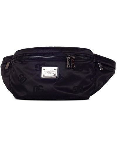 Dolce & Gabbana Logo Detailed Belt Bag - Blue
