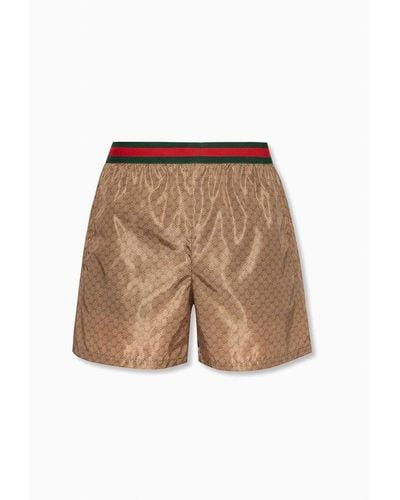 Gucci GG Monogram Swimming Shorts - Natural