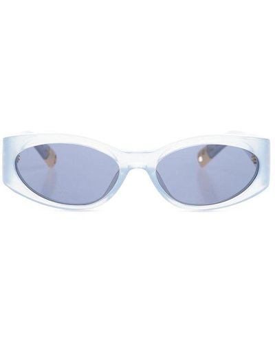 Jacquemus Sunglasses With Logo, - Blue
