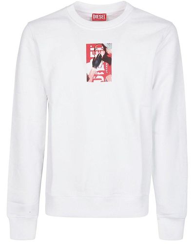 DIESEL S-Ginn N1 Sweatshirt - White