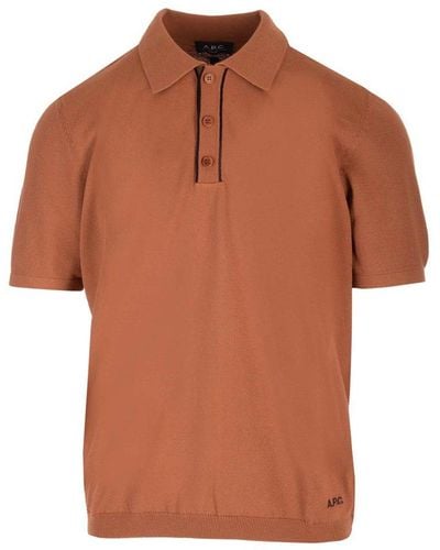 A.P.C. Jacky Polo Shirt - Brown
