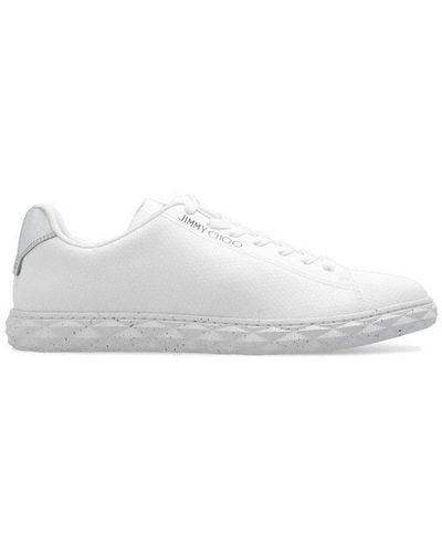 Jimmy Choo Diamond Light Low-top Sneakers - White