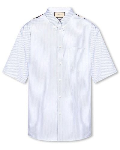 Gucci Panelled Shirt - White