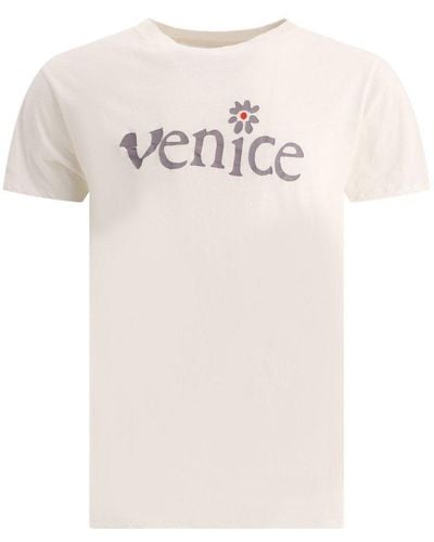 ERL Venice Slogan-printed Crewneck T-shirt - White