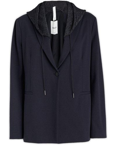 Fabiana Filippi Embellished Hooded Jacket - Blue