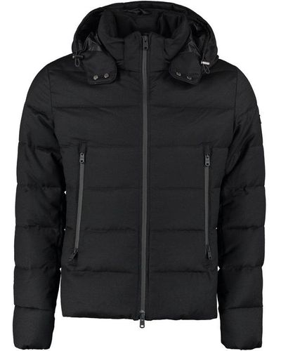 Tatras Hooded Zip-up Padded Jacket - Black