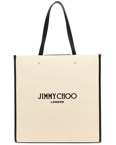 Jimmy Choo N/s Tote M Tote Bag - Natural