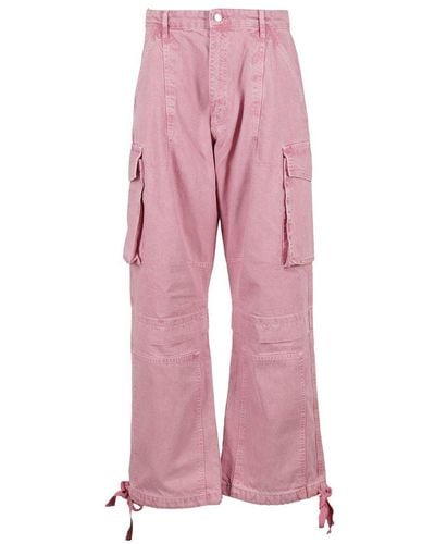 Moschino Jeans Wide-leg Cargo Trousers - Pink