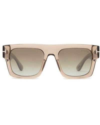 Tom Ford Fausto Square-frame Sunglasses - Brown