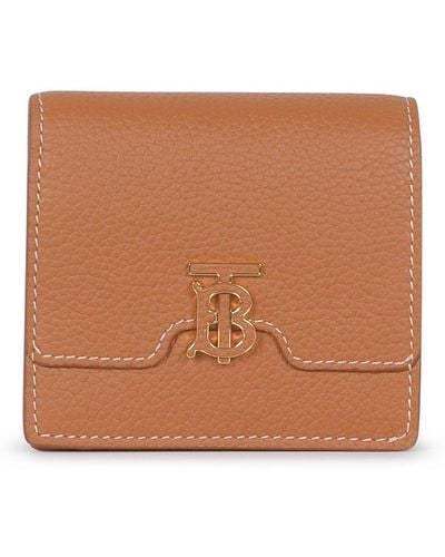 Burberry Tb Folding Wallet - Brown