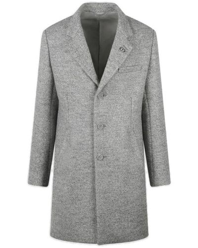Dior Single-breasted Tweed Coat - Gray