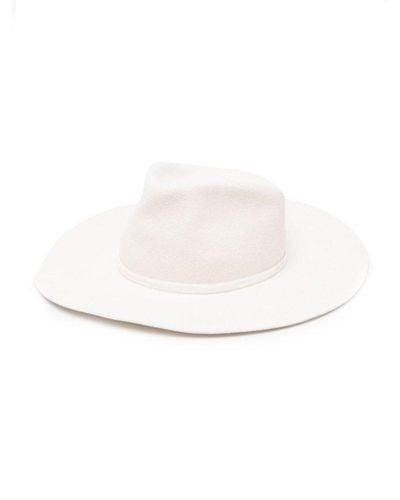 Forte Forte Flat-brim Slip-on Hat - White
