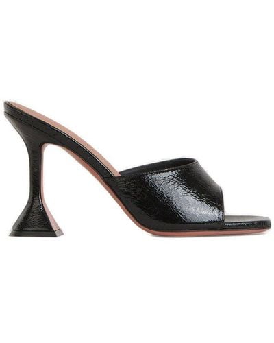 AMINA MUADDI Lupita High Stiletto Heel Sandals - Black