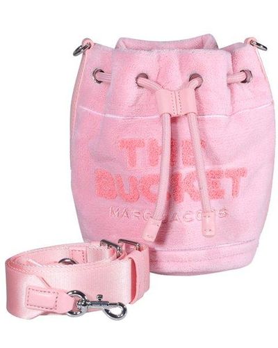 Marc Jacobs Teddy Flocked Logo Crossbody Bag - Pink
