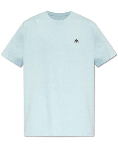 Moose Knuckles T-shirt With Logo, - Blue