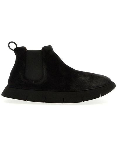 Marsèll Intagliata Round Toe Ankle Boots - Black