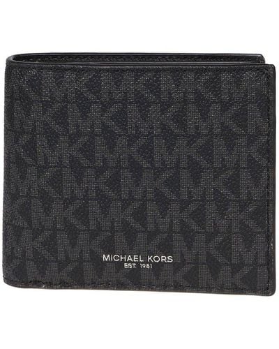 Michael Kors Greyson Logo-print Passcase Wallet - Black