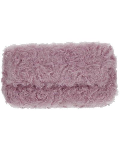 Dries Van Noten Rectangular-shaped Foldover Clutch Bag - Purple