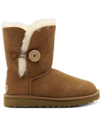 UGG Short Bailey Button Ii Boots - Brown