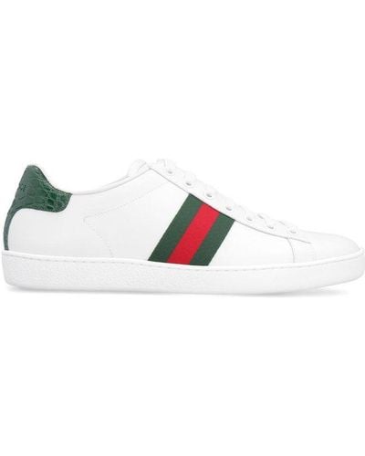 Gucci Ace Low-top Trainers - White