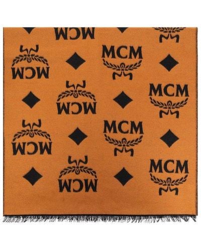 Mcm Munchen used Mcm Monogram Print Bandana Scarf