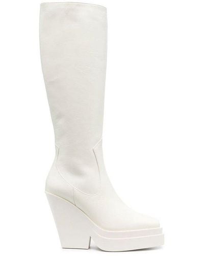 Gia Borghini Gia Platform Boots - White