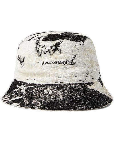 Alexander McQueen Logo-embroidered Bucket Hat - Multicolour