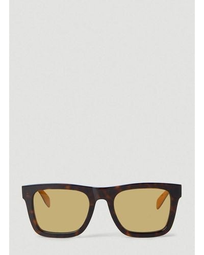 Alexander McQueen Square Lense Sunglasses - Brown
