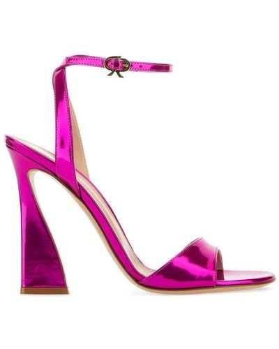 Gianvito Rossi Aura High Shine Sandals - Pink