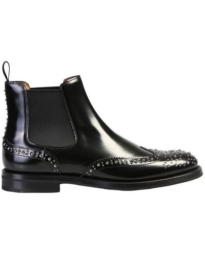 Church's Stud Detailed Ankle Boots - Black