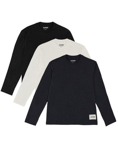 Jil Sander Pack Of Three T-shirts - Black