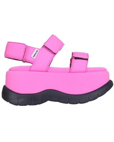Sunnei Open Toe Platform Sandals - Pink