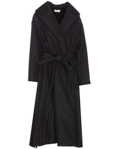 The Row Belted Long-sleeved Coat - Black