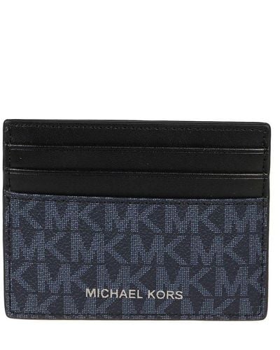 MICHAEL Michael Kors Michael Kors Greyson Logo Tall Cardholder - Black