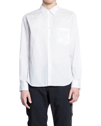 COMME DES GARÇON BLACK Long-sleeved Button-up Shirt - White