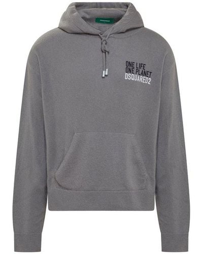 DSquared² Knit Hoodie - Grey
