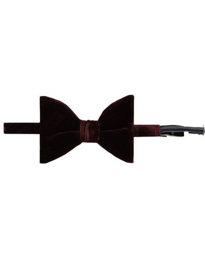 Fendi Velvet Bow Tie - Black
