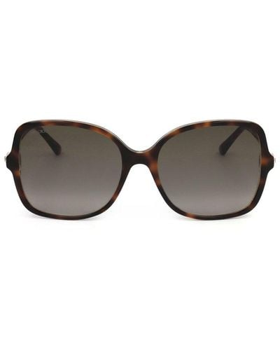 Jimmy Choo Judy Butterfly Frame Sunglasses - Black
