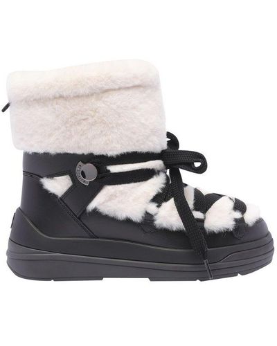 Moncler Insolux Lace-up Snow Boots - Black