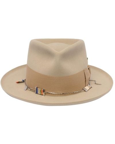 Nick Fouquet St. Palais Chain-linked Panama Hat - Natural