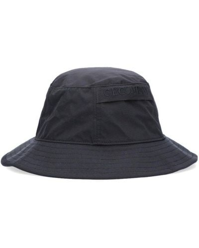 C.P. Company Logo Embroidered Bucket Hat - Black