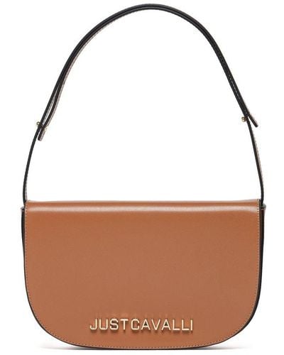 Just Cavalli Square-rounded Shoulder Bag - Brown