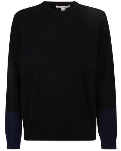Comme des Garçons Wool Round Neck Sweater - Black