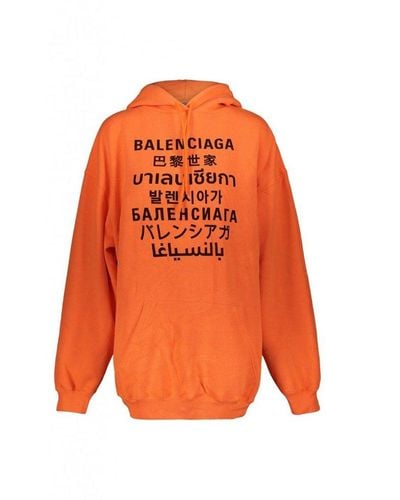 Balenciaga Hoodie Medium Fit Sweats for Women - Up to 51% off | Lyst