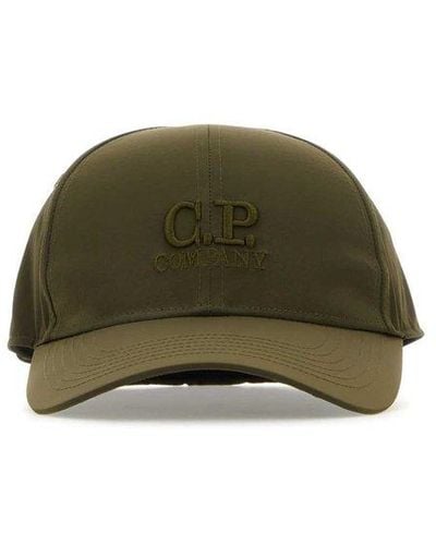 C.P. Company Chrome R Goggle Baseball Cap - Green